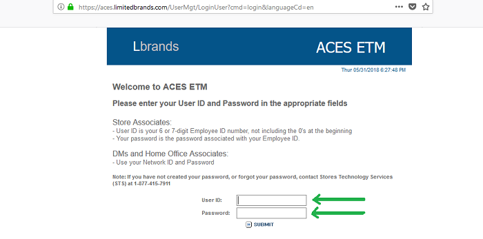 ACES ETM Login - ACES Login | Aces Limited Brands