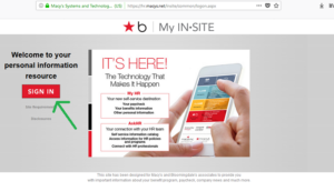 macys insite login