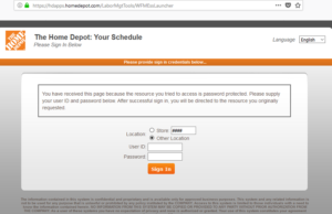 MythDHR View Schedule Home Depot my schedule