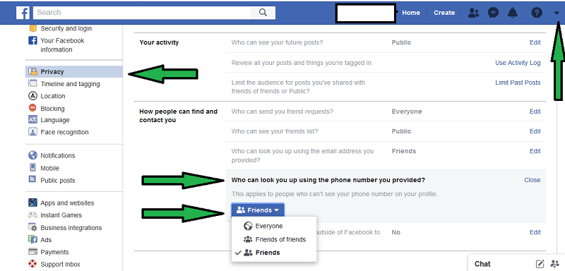 how to search a page on facenbook